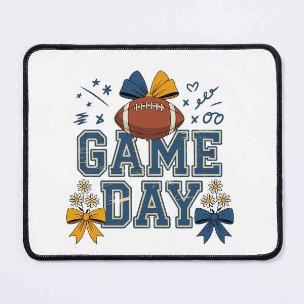 Item preview, game day football bow kids navy gameday shirt design designed and sold by DariaOltes.