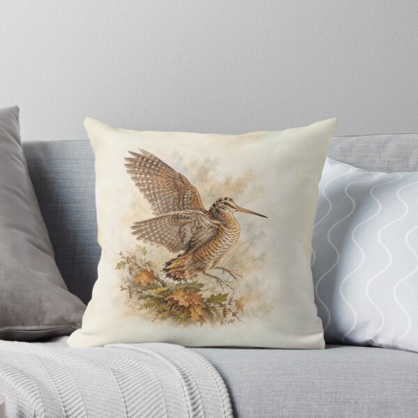 Item preview, Woodcock Hunting Fine Art – Vintage Woodland Bird Painting designed and sold by TammyHunterArt.
