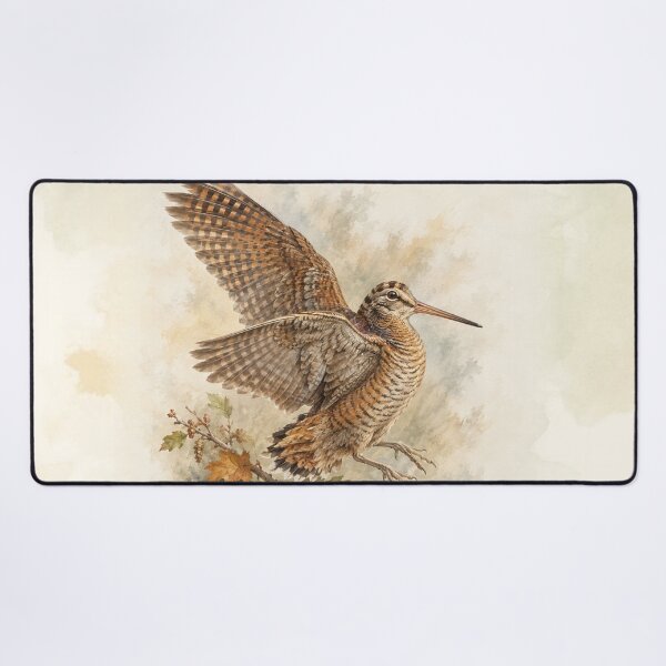 Item preview, Woodcock Hunting Fine Art – Vintage Woodland Bird Painting designed and sold by TammyHunterArt.