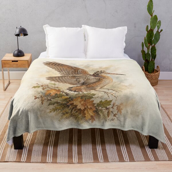 Item preview, Woodcock Hunting Fine Art – Vintage Woodland Bird Painting designed and sold by TammyHunterArt.