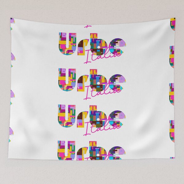 Item preview, Urbe, Savona, Italy, Italia, colorful typography design for travellers designed and sold by Wanderful-roads.
