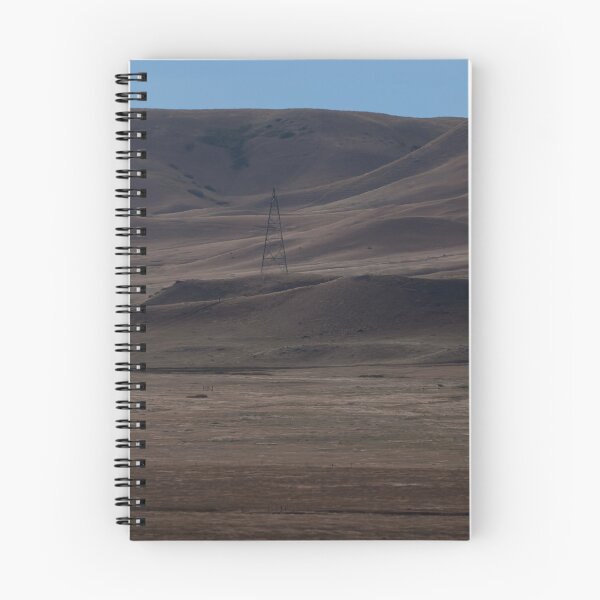 Item preview, Late-afternoon mountain landscape with power pole 16:9 crop designed and sold by lisavonbiela.