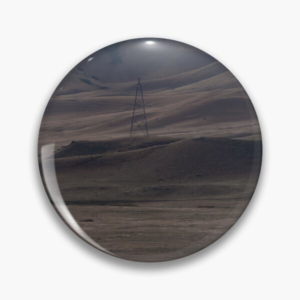 Item preview, Late-afternoon mountain landscape with power pole 16:9 crop designed and sold by lisavonbiela.