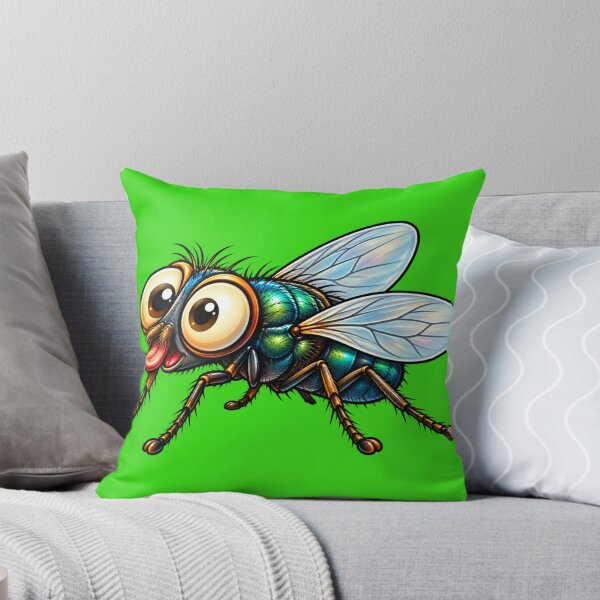 Item preview, Funny Googly Eyed Fly Cute Cartoon Bug designed and sold by JanRizz.