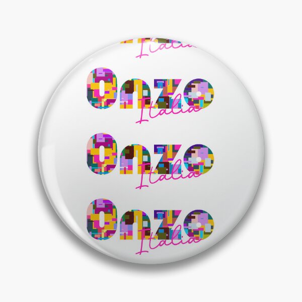 Item preview, Onzo, Savona, Italy, Italia, colorful typography design for travellers designed and sold by Wanderful-roads.