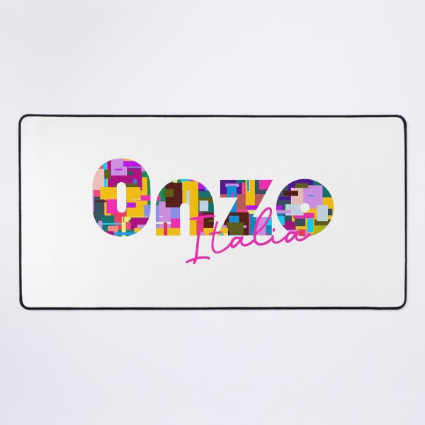 Item preview, Onzo, Savona, Italy, Italia, colorful typography design for travellers designed and sold by Wanderful-roads.