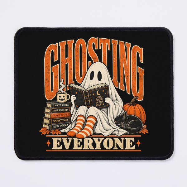 Item preview, Ghosting Everyone Funny Book Lover Halloween Ghost designed and sold by will freed18.