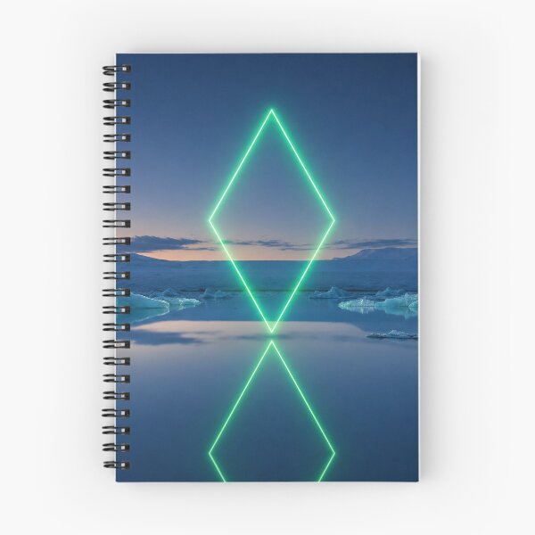 Item preview, Glowing Emerald Diamond Portal Over Glacier Lagoon designed and sold by monkeybusiness.pt.