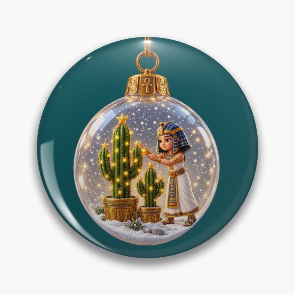 Item preview, The Pharaoh’s Winter Oasis – Egyptian Snow Globe designed and sold by NEFERSIGN.