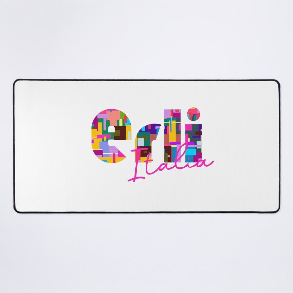 Item preview, Erli, Savona, Italy, Italia, colorful typography design for travellers designed and sold by Wanderful-roads.