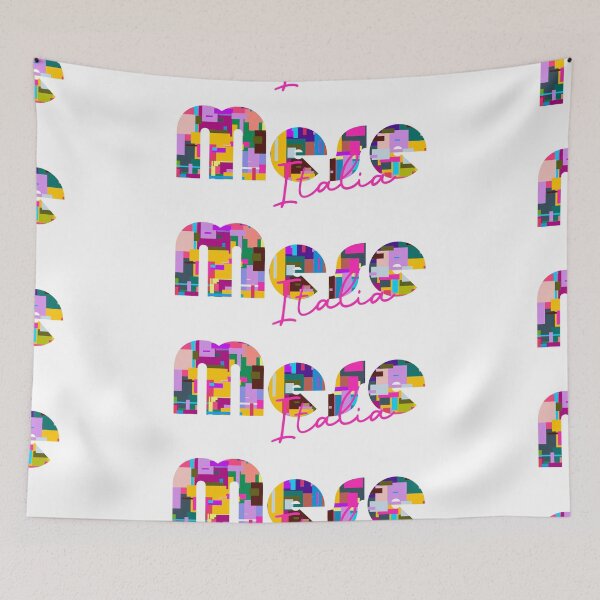 Item preview, Mese, Sondrio, Italy, Italia, colorful typography design for travellers designed and sold by Wanderful-roads.