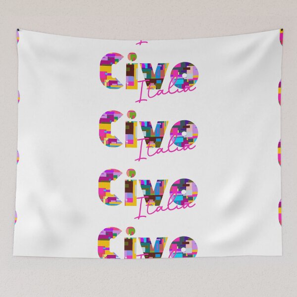Item preview, Civo, Sondrio, Italy, Italia, colorful typography design for travellers designed and sold by Wanderful-roads.