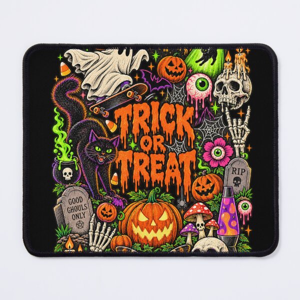 Item preview, Spooky Trick or Treat Retro Halloween Collage designed and sold by will freed18.