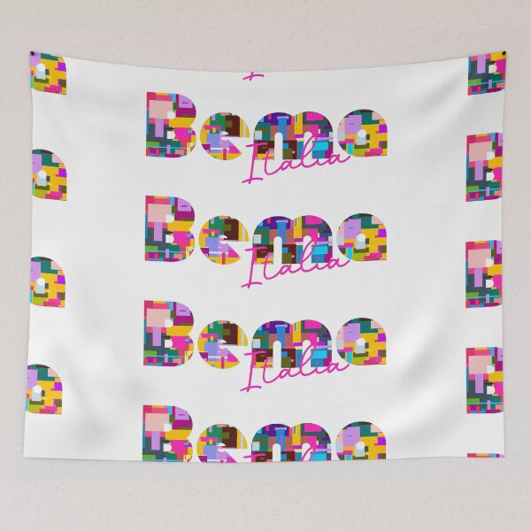 Item preview, Bema, Sondrio, Italy, Italia, colorful typography design for travellers designed and sold by Wanderful-roads.