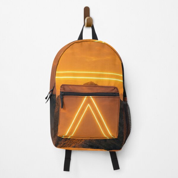 Item preview, Glowing Golden Triangle Over Sunset Mountain Peak designed and sold by monkeybusiness.pt.