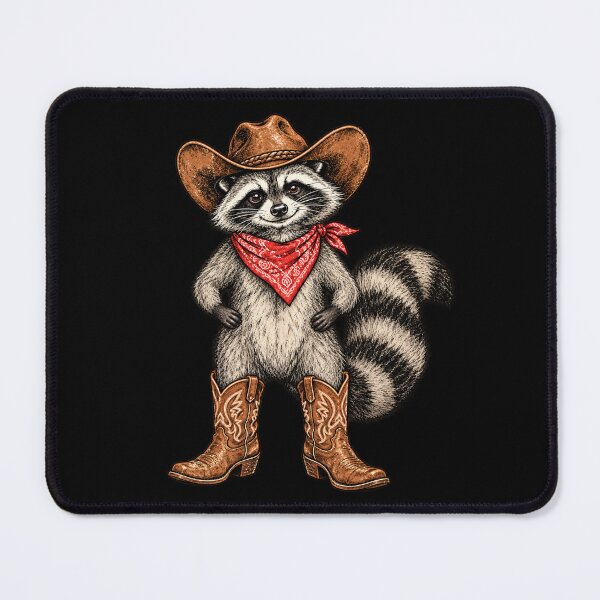Item preview, Cowboy Raccoon Western Bandana Cute Country Animal designed and sold by will freed18.