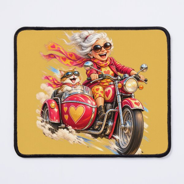 Item preview, Little Old Lady Motorcycle Sidecar — Cat Co-Pilot designed and sold by kornkobart.