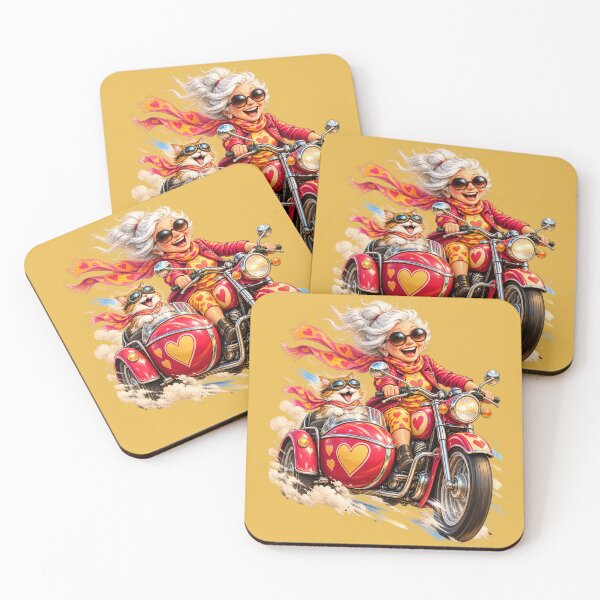 Item preview, Little Old Lady Motorcycle Sidecar — Cat Co-Pilot designed and sold by kornkobart.