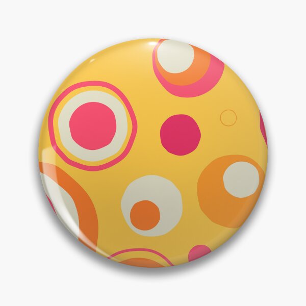 Item preview, Retro 70s Circle Pattern Orange Pink Groovy Geometric designed and sold by JRRTs.