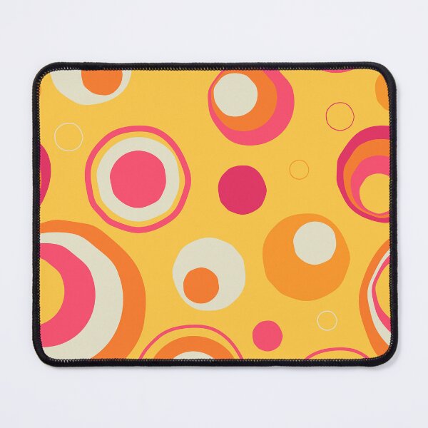 Item preview, Retro 70s Circle Pattern Orange Pink Groovy Geometric designed and sold by JRRTs.