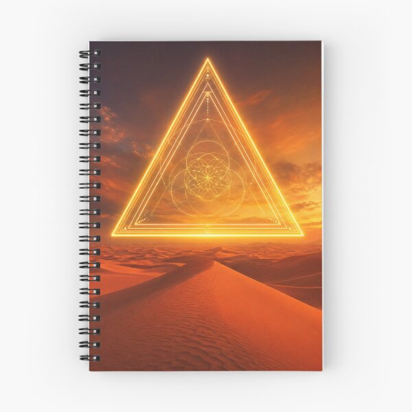 Item preview, Glowing Golden Triangle Mandala Over Sahara Dunes designed and sold by monkeybusiness.pt.