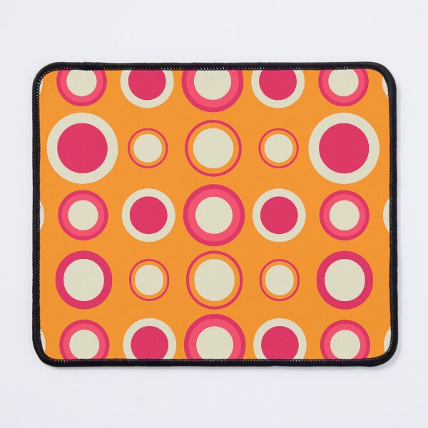 Item preview, Retro 70s Polka Dot Pattern Orange Pink Mod Circles designed and sold by JRRTs.