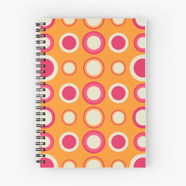 Item preview, Retro 70s Polka Dot Pattern Orange Pink Mod Circles designed and sold by JRRTs.