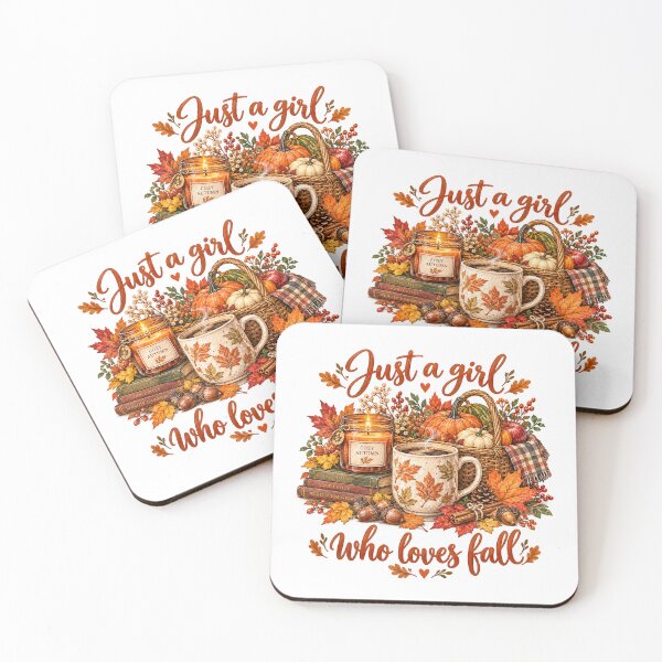 Item preview, Just a Girl Who Loves Fall Cozy Autumn Coffee designed and sold by will freed18.
