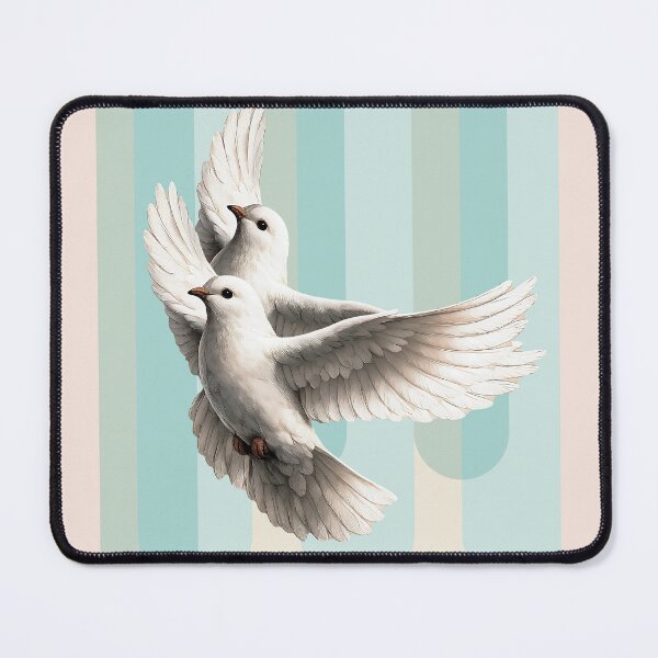 Item preview, Flying White Doves Peace Freedom Watercolor Illustration designed and sold by ZahraaStudio.