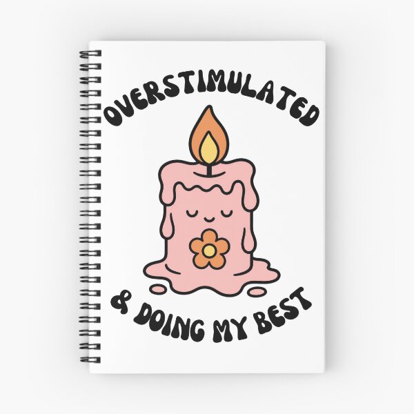 Item preview, Overstimulated Doing My Best Cute Retro Mental Health Art designed and sold by wildsilencee.