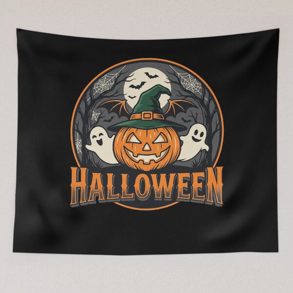 Item preview, Halloween Forêt Hantée Pleine Lune Et Fantômes designed and sold by MizoX7.