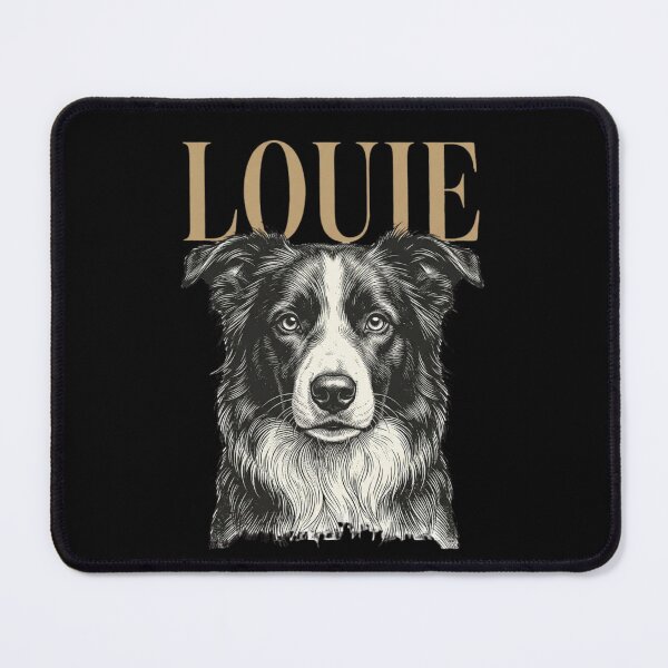 Item preview, Louie Border Collie Dog Sketch for Proud Louie Pet Parents and Herding Dog Lovers designed and sold by raedattia.