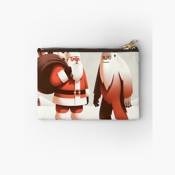Item preview, Santa Claus Meets Bigfoot — Funny Cryptid Christmas Encounter T-Shirt Art designed and sold by cybercanvasmuse.