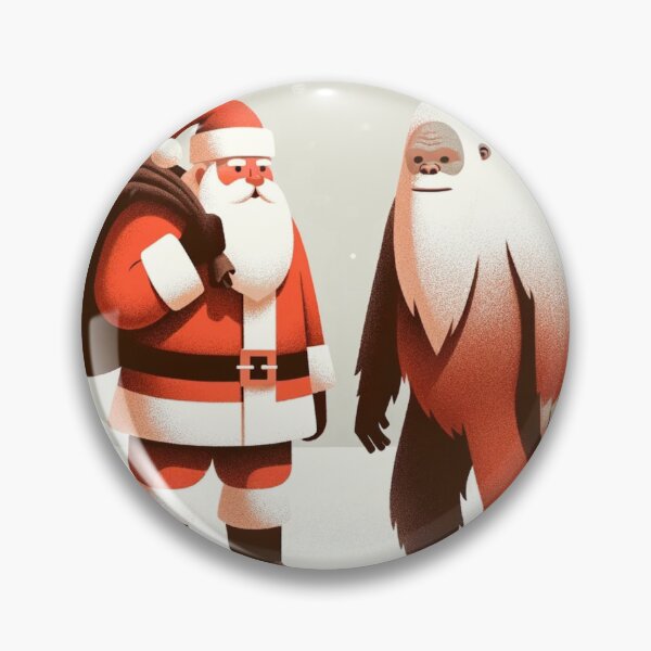 Item preview, Santa Claus Meets Bigfoot — Funny Cryptid Christmas Encounter T-Shirt Art designed and sold by cybercanvasmuse.