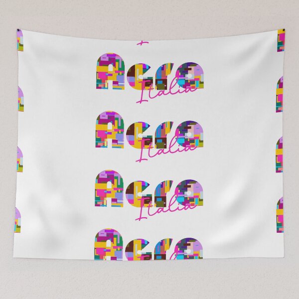 Item preview, Agra, Varese, Italy, Italia, colorful typography design for travellers designed and sold by Wanderful-roads.