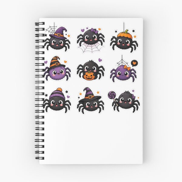 Item preview, Cute Halloween Spider Kawaii Spooky Pumpkin Witch Spider Design designed and sold by anemiche.