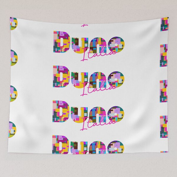 Item preview, Duno, Varese, Italy, Italia, colorful typography design for travellers designed and sold by Wanderful-roads.