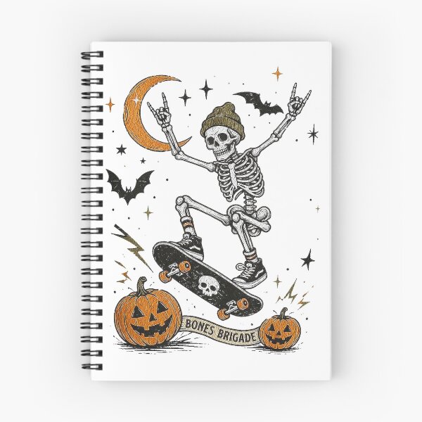 Item preview, Halloween skeleton skating halloween shirt design best halloween ever spooky season  designed and sold by CaesarPOD.