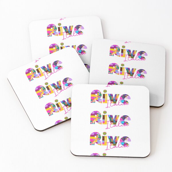 Item preview, Rive, Vercelli, Italy, Italia, colorful typography design for travellers designed and sold by Wanderful-roads.