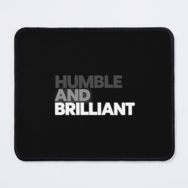 Item preview, Humble And Brilliant Funny Ironic Modest Genius Typography designed and sold by Whirx.