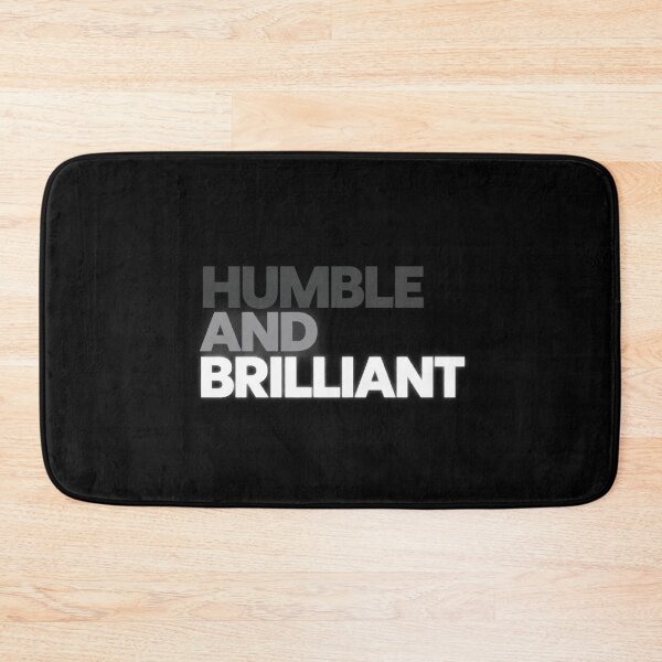 Item preview, Humble And Brilliant Funny Ironic Modest Genius Typography designed and sold by Whirx.