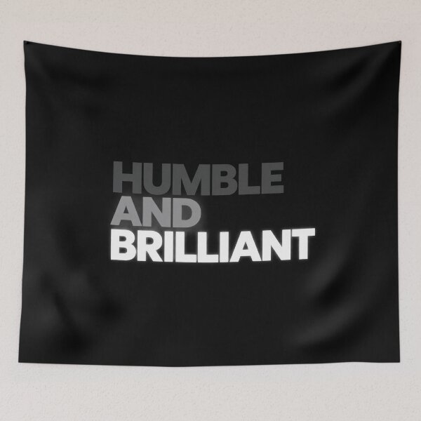 Item preview, Humble And Brilliant Funny Ironic Modest Genius Typography designed and sold by Whirx.