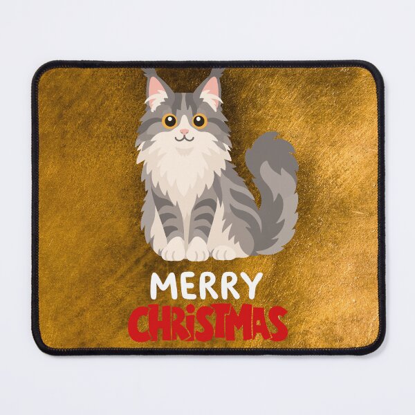 Item preview, Cute Maine Coon Cat Merry Christmas Holiday Art designed and sold by stormk10.