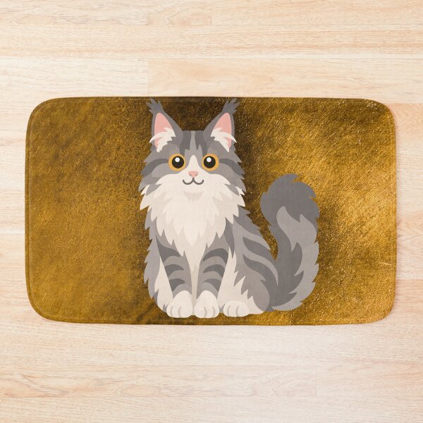 Item preview, Cute Maine Coon Cat Merry Christmas Holiday Art designed and sold by stormk10.