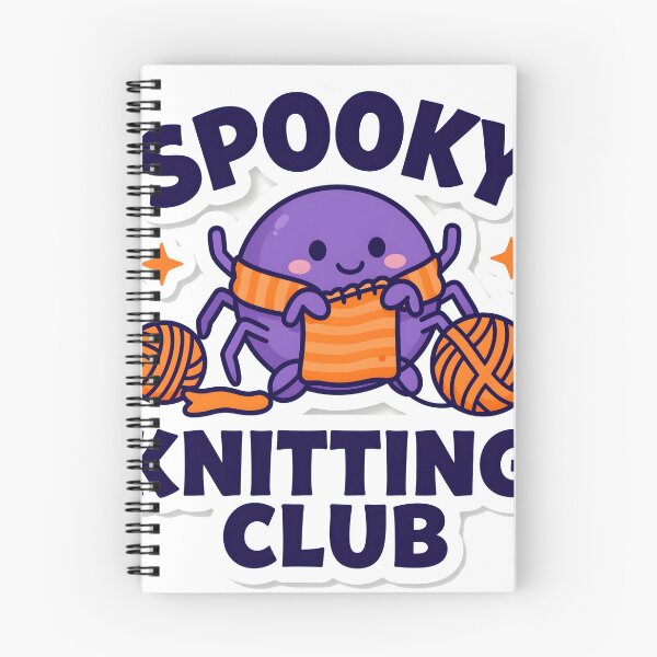 Item preview, Spooky Knitting Club Cute Spider designed and sold by chill-a-lot.