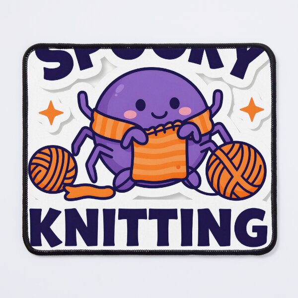 Item preview, Spooky Knitting Club Cute Spider designed and sold by chill-a-lot.