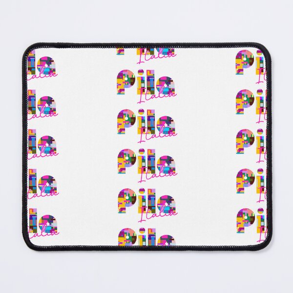 Item preview, Pila, Vercelli, Italy, Italia, colorful typography design for travellers designed and sold by Wanderful-roads.