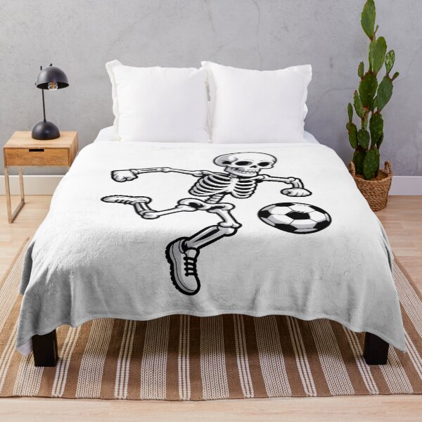 Item preview, Spooky Skeleton Soccer Halloween Football Design designed and sold by limanol.