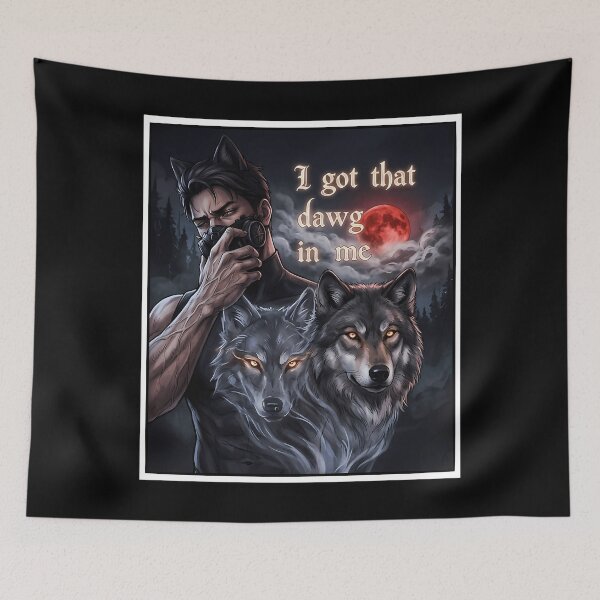 Item preview, Vintage Valko Love And Deepspace Wolf I Got That Dog In Me designed and sold by CortezPalmer.
