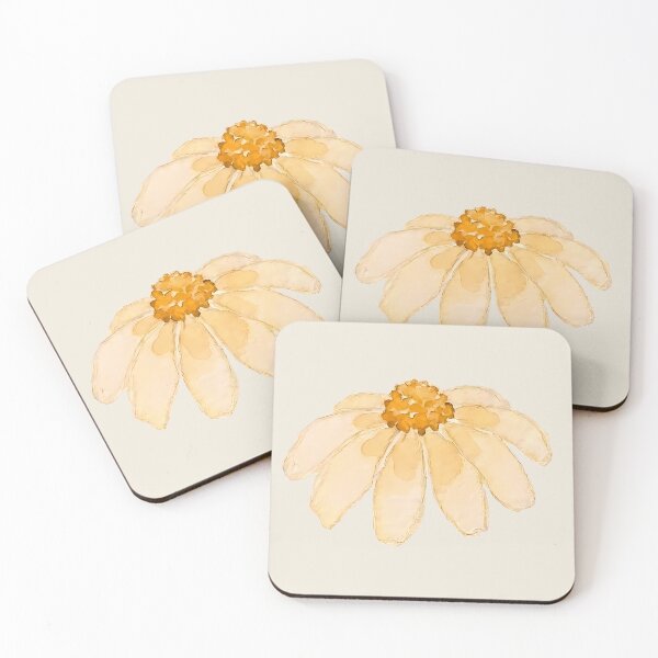 Item preview, Watercolor Daisy - Botanical Floral Mural Art - Seamless Background designed and sold by SuperMama1973.